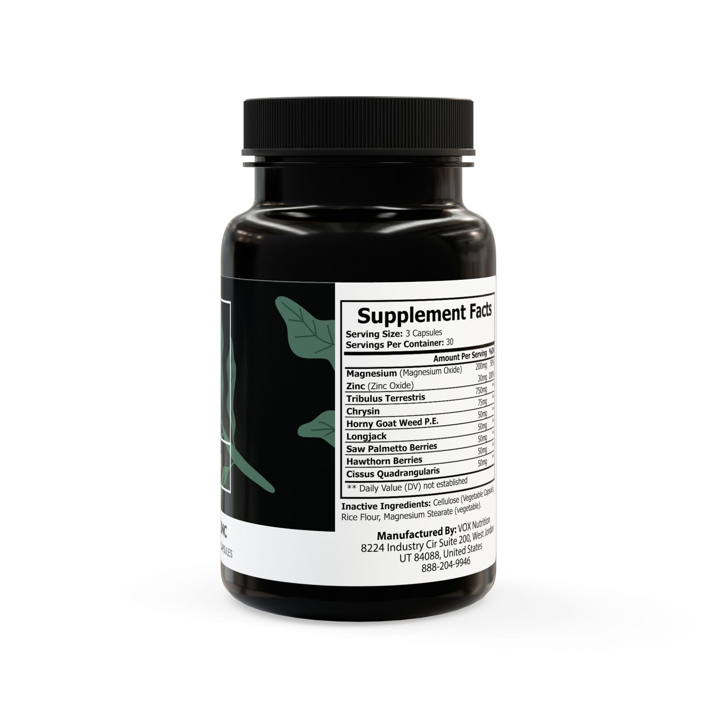 Magnesium Zinc Supplement (90 Capsules)