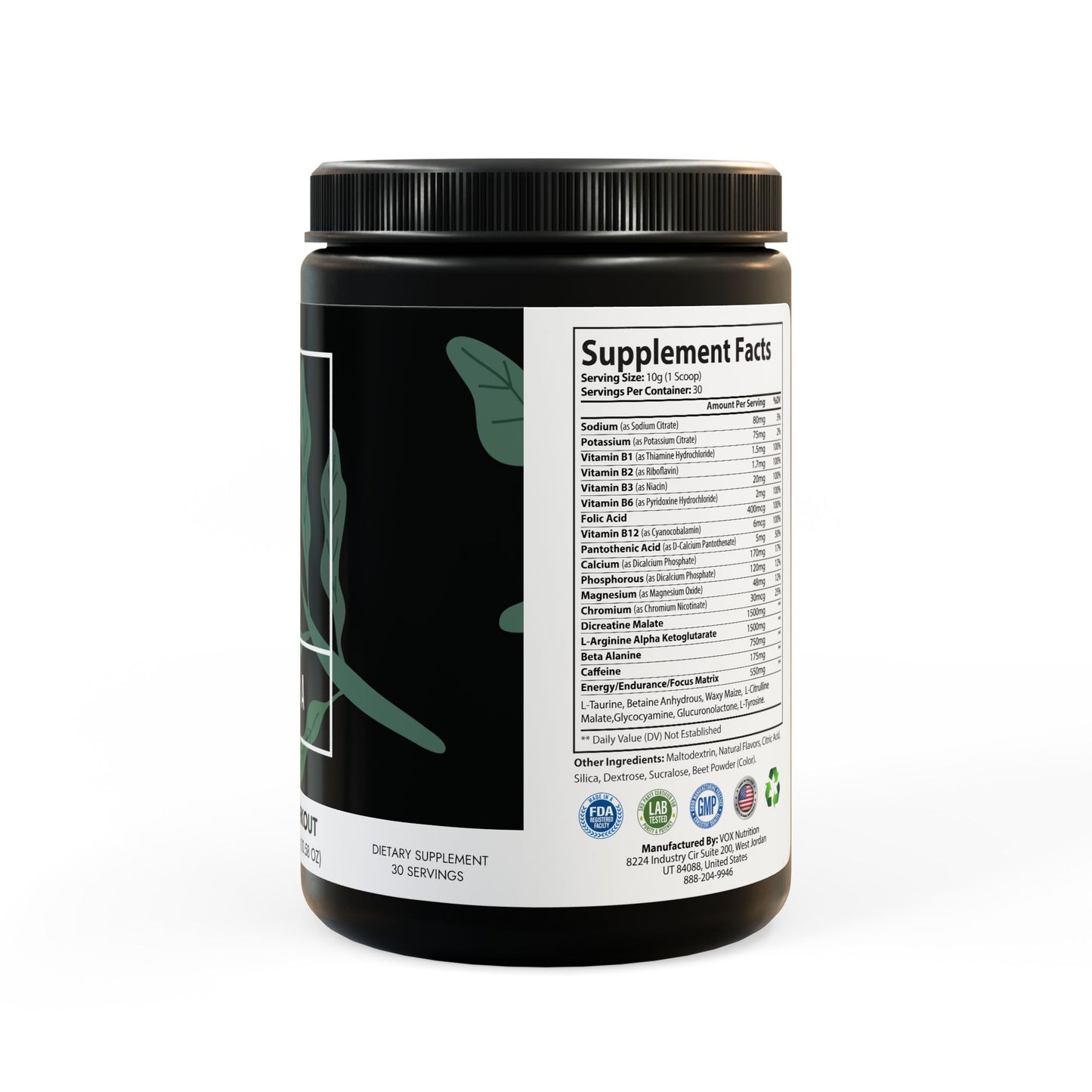 Pre-Workout Supplement, Watermelon (300g, 10.58oz)