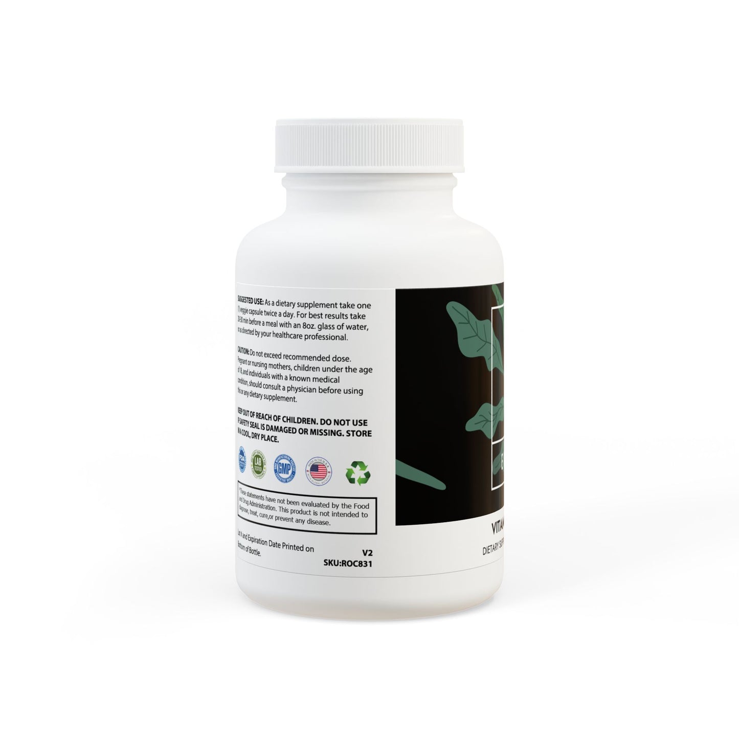 Vitamin K2 + D3 Supplement (60 Capsules)